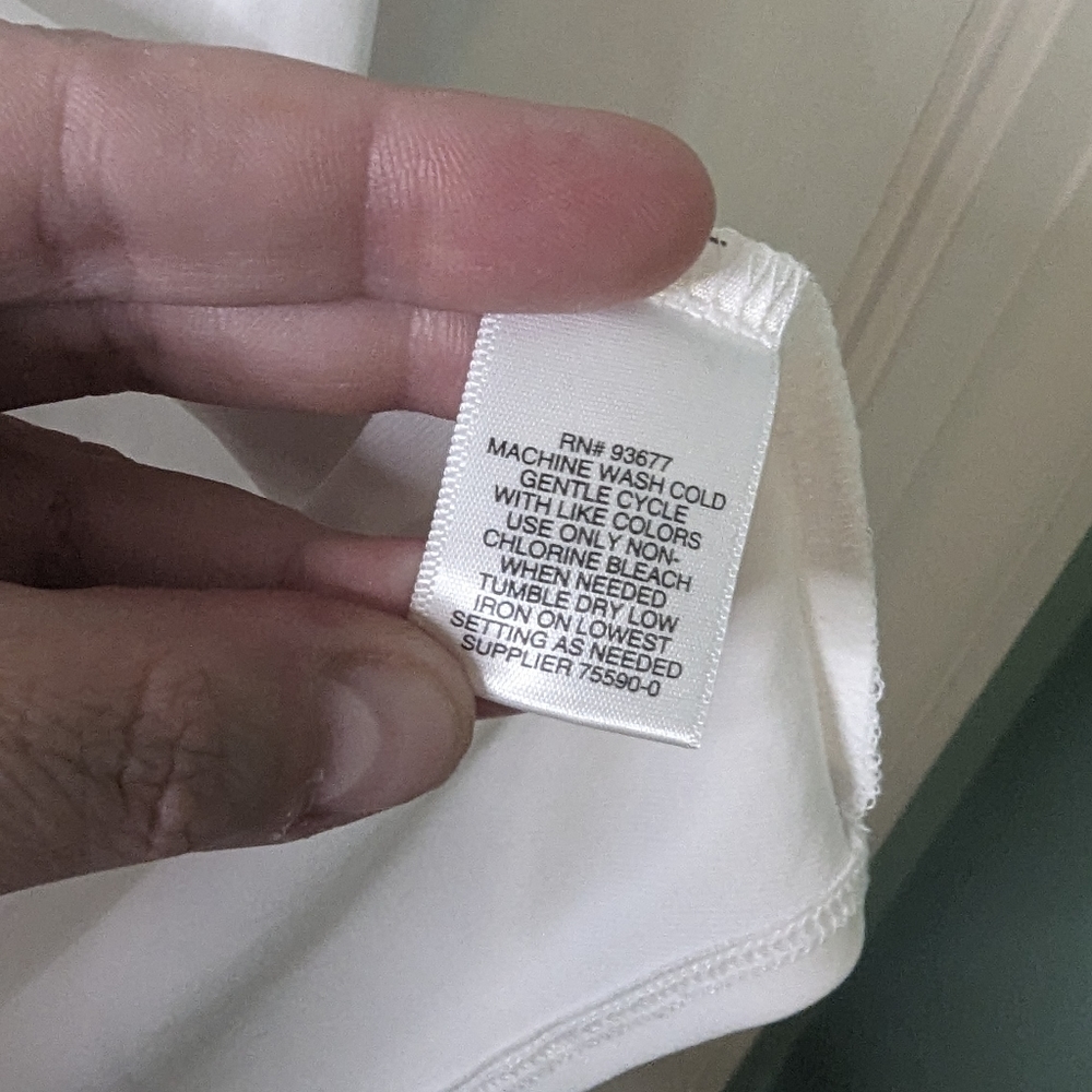 Liz Claiborne L Cream Top - Picture 4 of 7